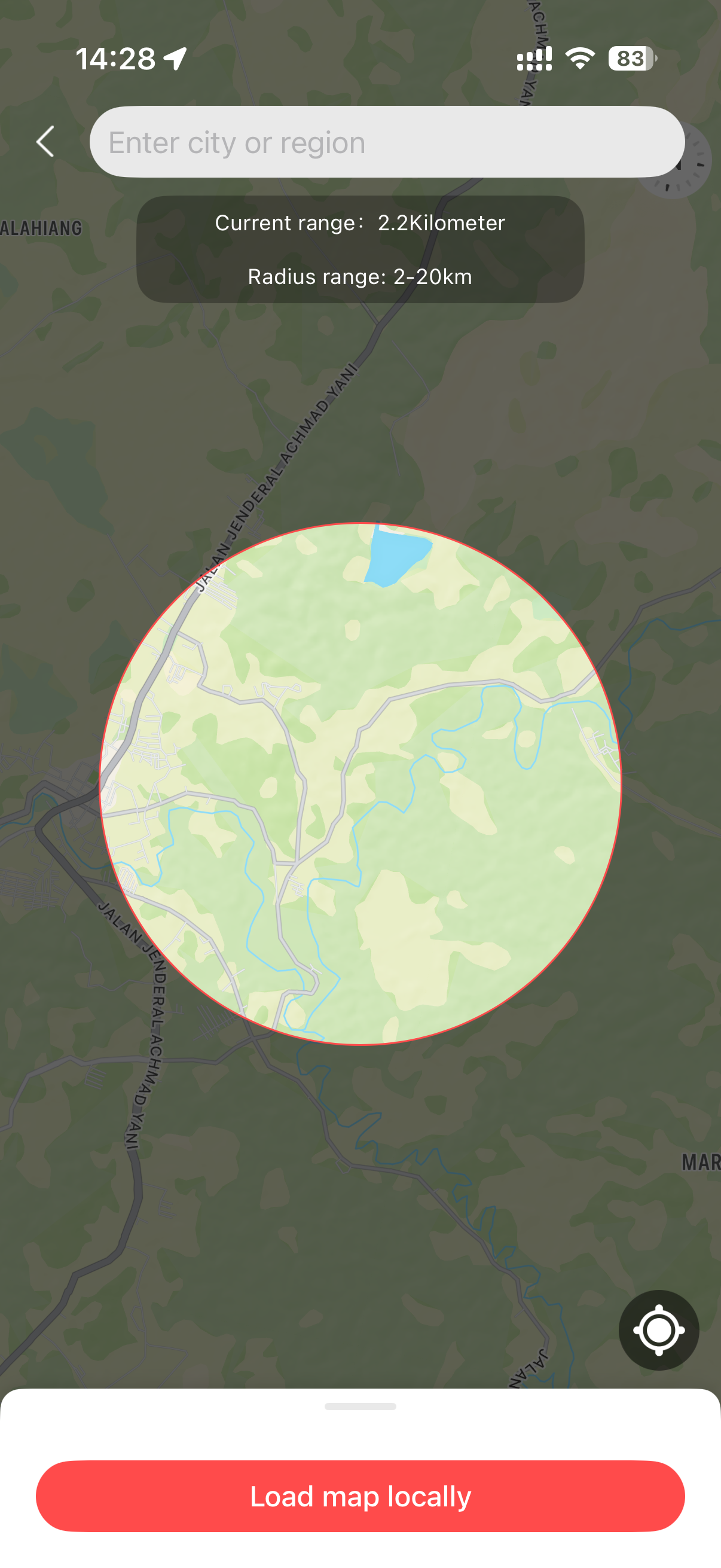 Aolon App running route
